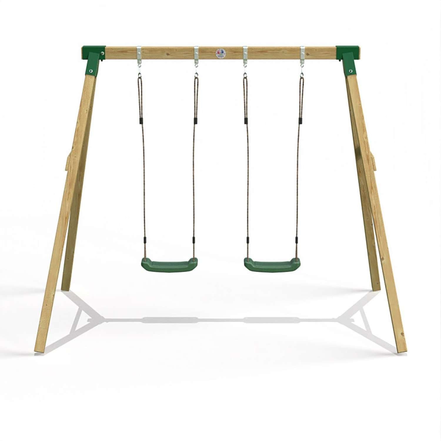 Little Rascals Double Swing Set with 2 Swing Seats