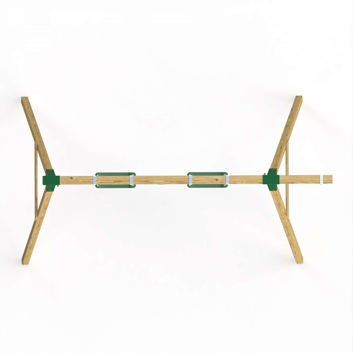 Little Rascals Double Swing Set with 2 Swing Seats & Climbing Rope