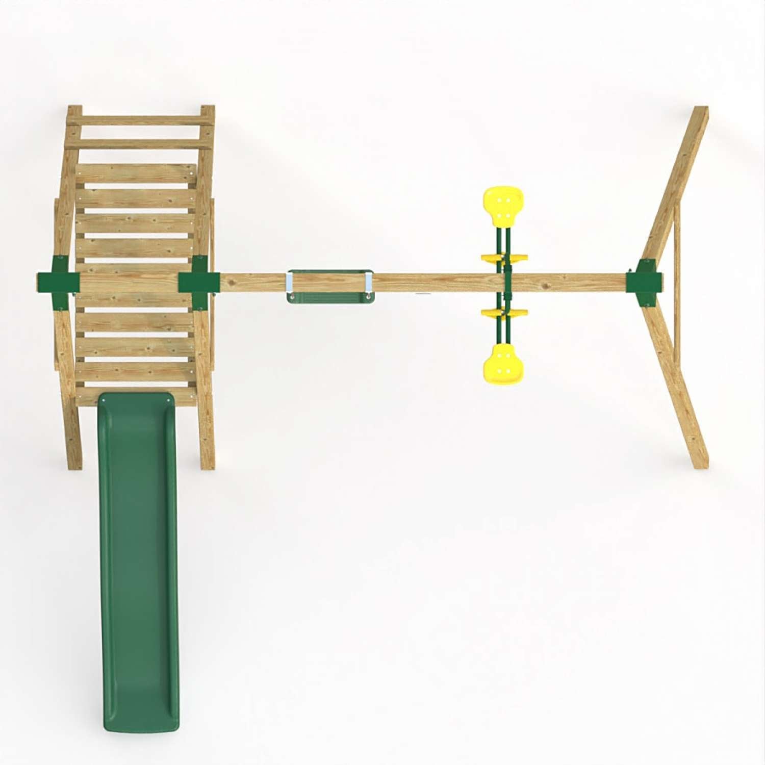 Little Rascals Double Swing Set with Slide, Swing Seat & Glider