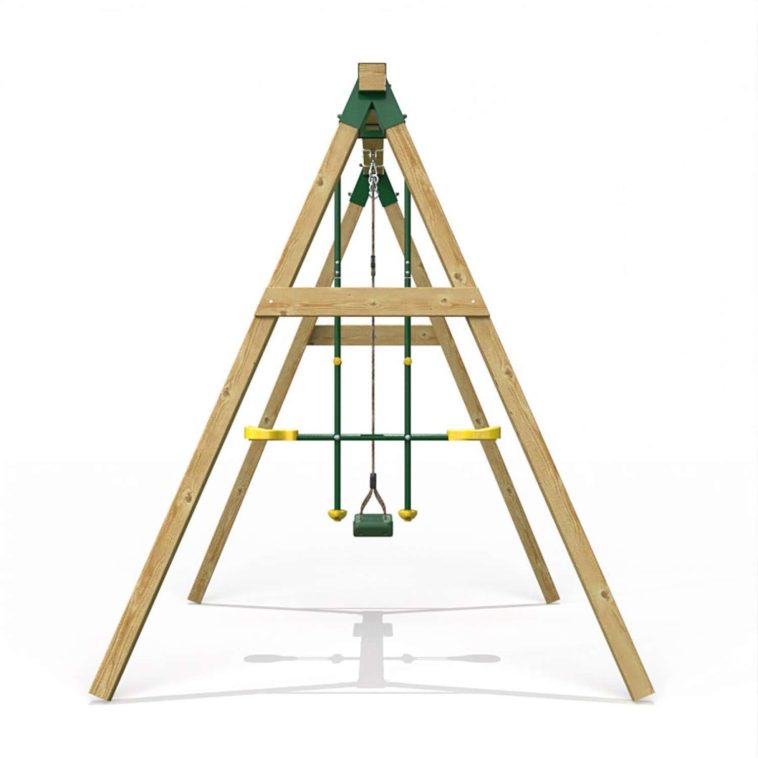 Little Rascals Double Swing Set with Swing Seat & Glider