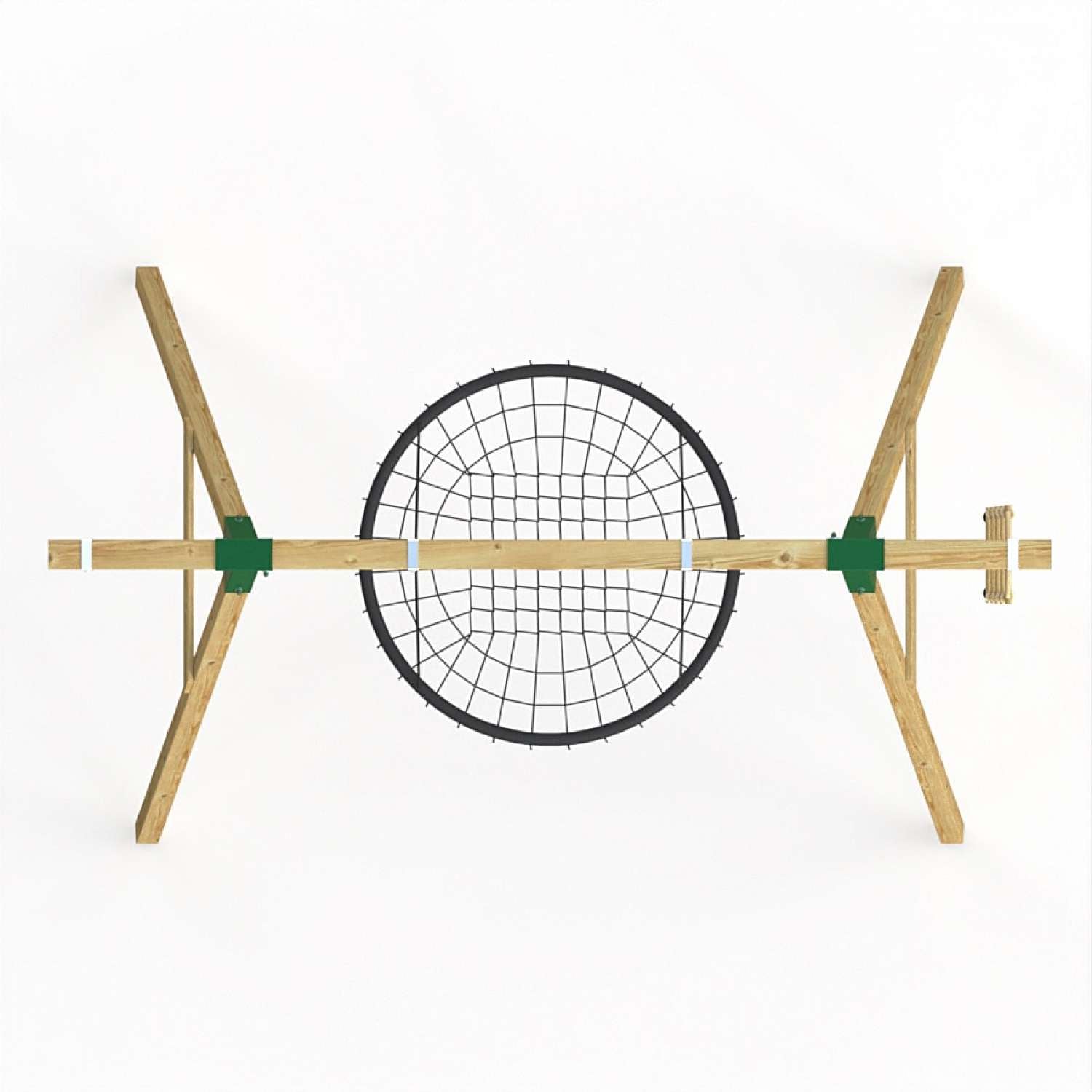 Little Rascals Single Swing Set with Nest Swing , Climbing Rope & Rope Ladder