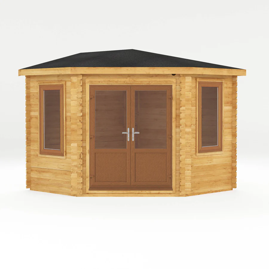 Mercia 44mm Corner Cabin (10x10) (3m x 3m) (SI-006-042-0021 EAN 5029442019239)