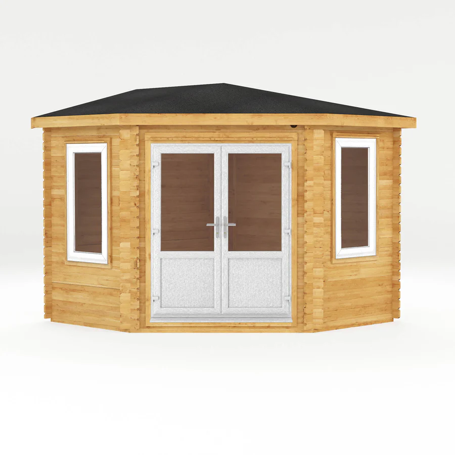 Mercia 44mm Corner Cabin (10x10) (3m x 3m) (SI-006-041-0021 EAN 5029442019222)
