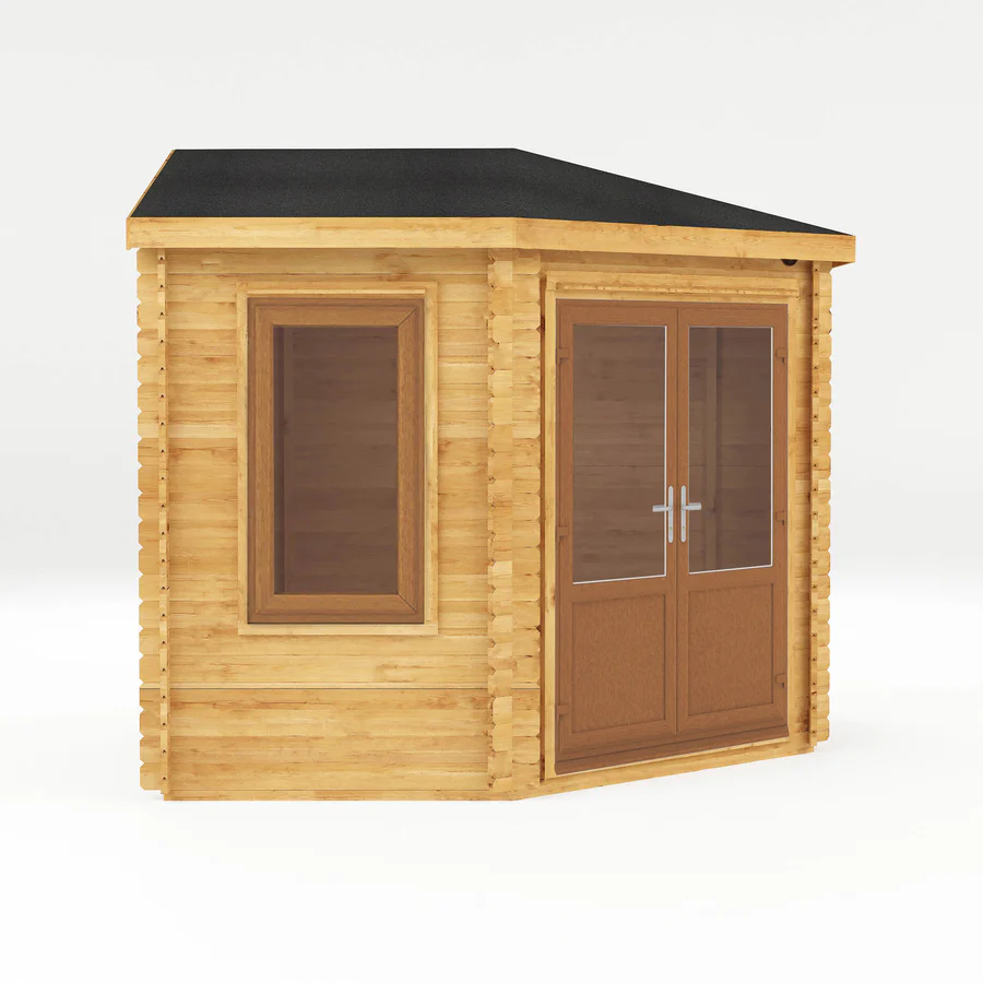 Mercia 44mm Corner Cabin (10x10) (3m x 3m) (SI-006-042-0021 EAN 5029442019239)