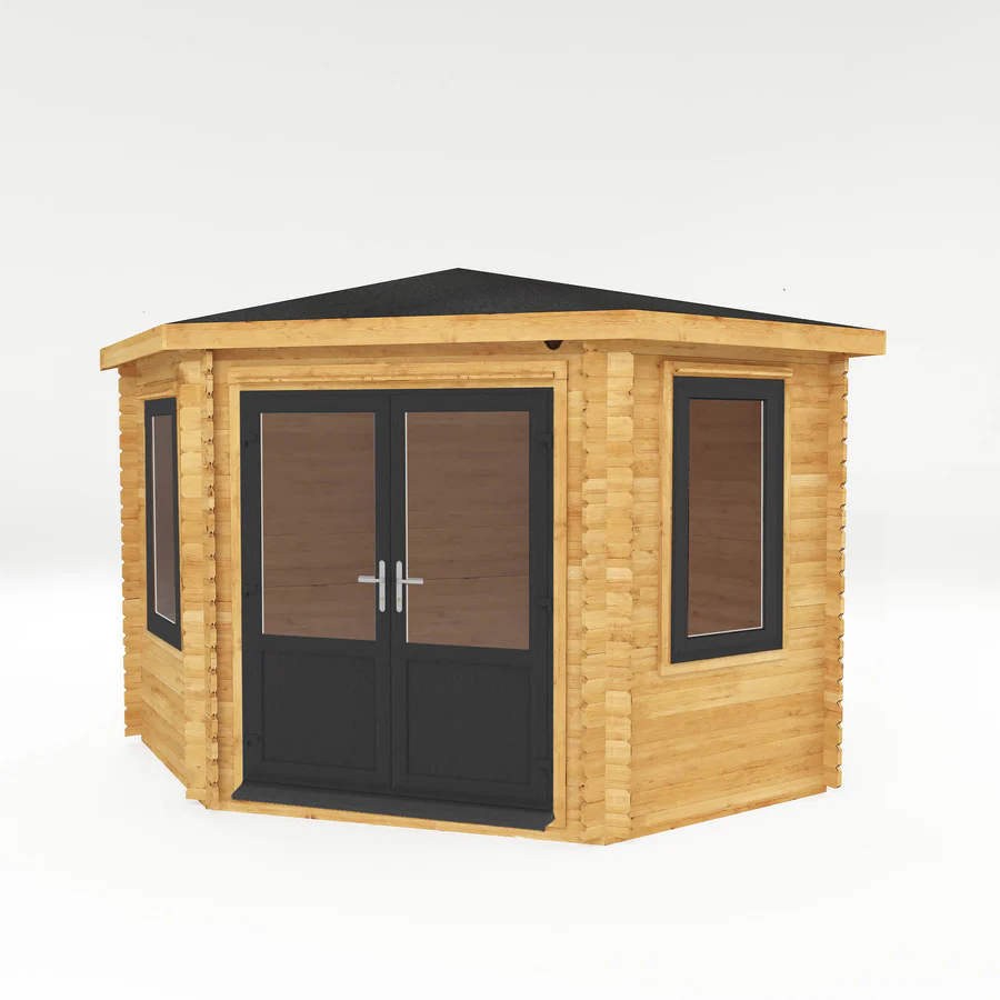 Mercia 44mm Corner Cabin (10x10) (3m x 3m) (SI-006-040-0021 EAN 5029442019246)