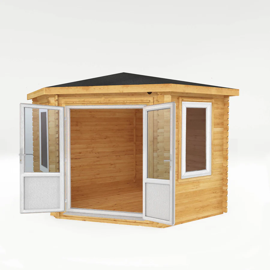 Mercia 44mm Corner Cabin (10x10) (3m x 3m) (SI-006-041-0021 EAN 5029442019222)