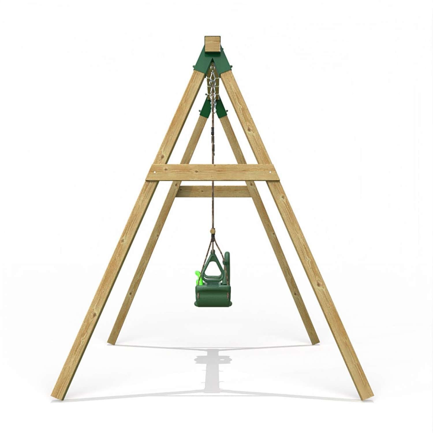 Little Rascals Double Swing Set with 3 in 1 Baby Seat & Trapeze Bar