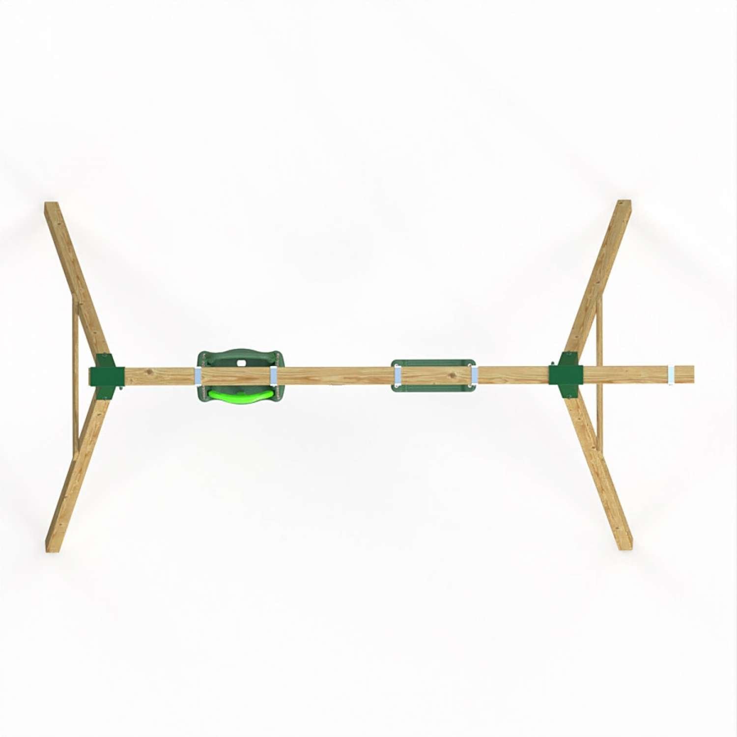 Little Rascals Double Swing Set with 3 in 1 Baby Seat, Swing Seat & Climbing Rope