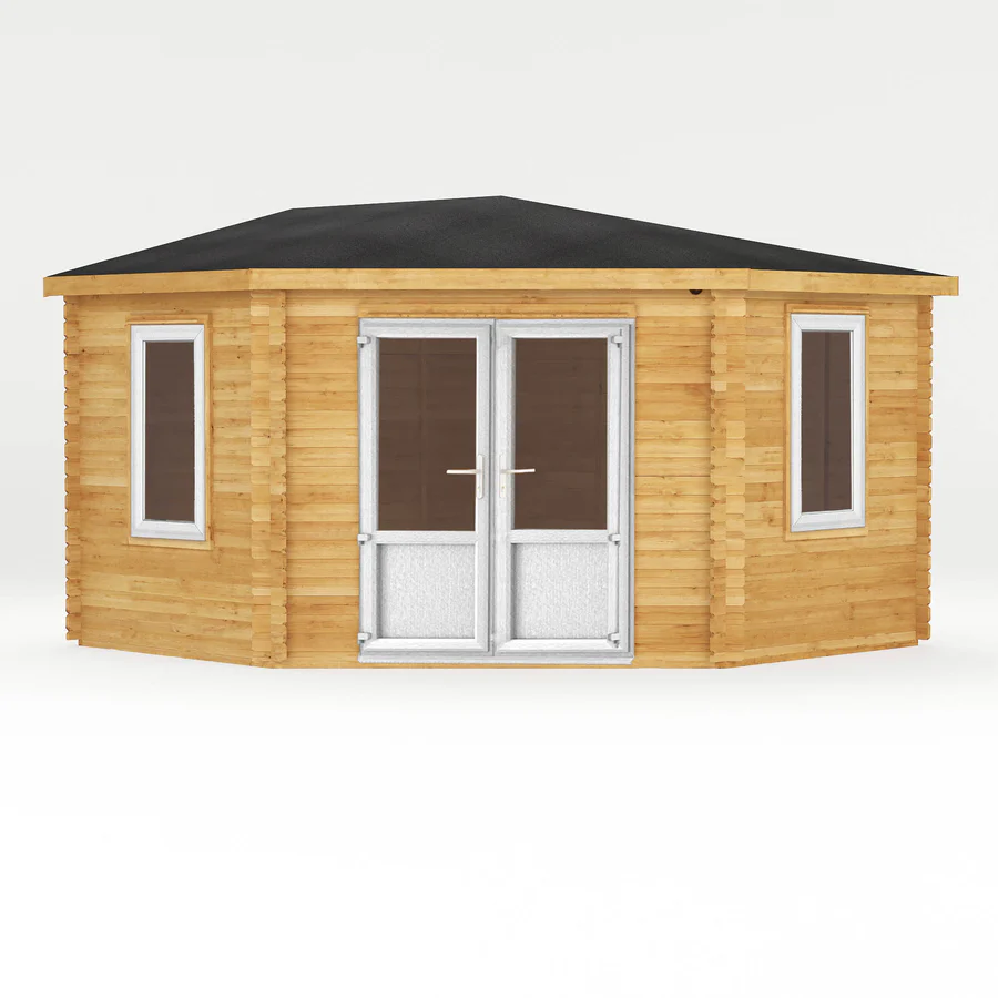 Mercia 44mm Corner Cabin (13x13) (4m x 4m) (SI-006-041-0022 EAN 5029442019253)