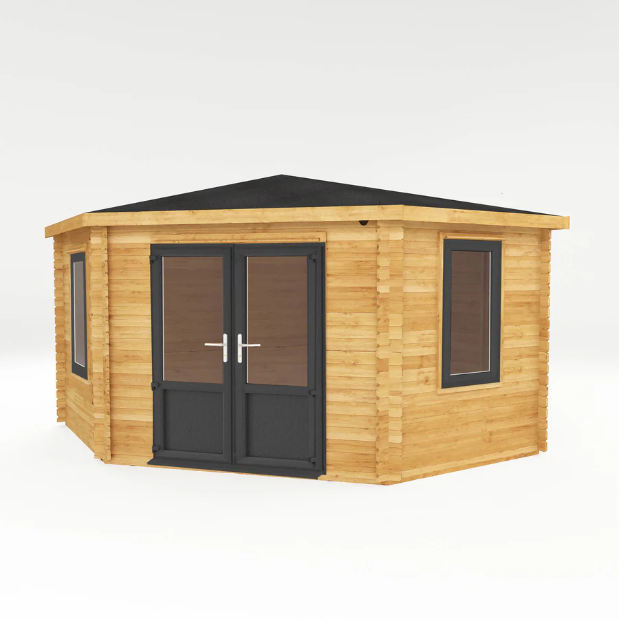 Mercia 44mm Corner Cabin (13x13) (4m x 4m) (SI-006-040-0022 EAN 5029442019277)