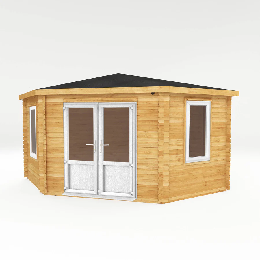 Mercia 44mm Corner Cabin (13x13) (4m x 4m) (SI-006-041-0022 EAN 5029442019253)
