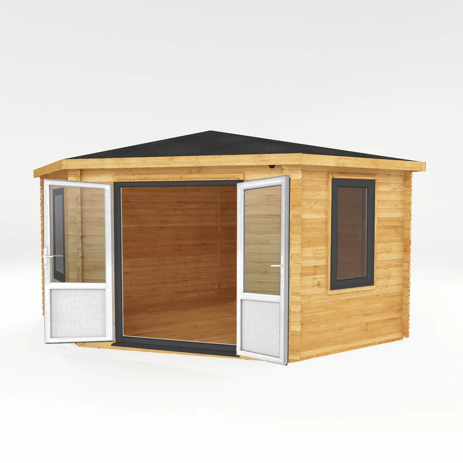 Mercia 44mm Corner Cabin (13x13) (4m x 4m) (SI-006-040-0022 EAN 5029442019277)