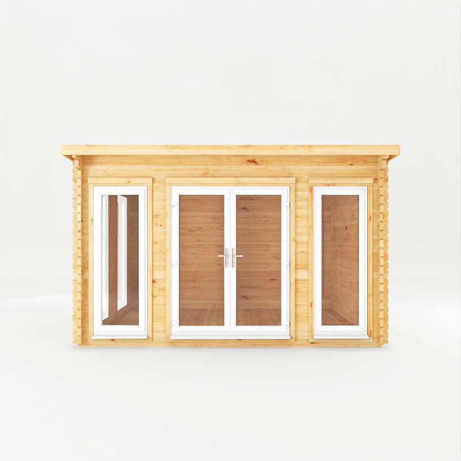 Mercia 44mm Studio Pent Log Cabin (13x10) (4m x 3m) (SI-006-041-0002 EAN 5029442018843)