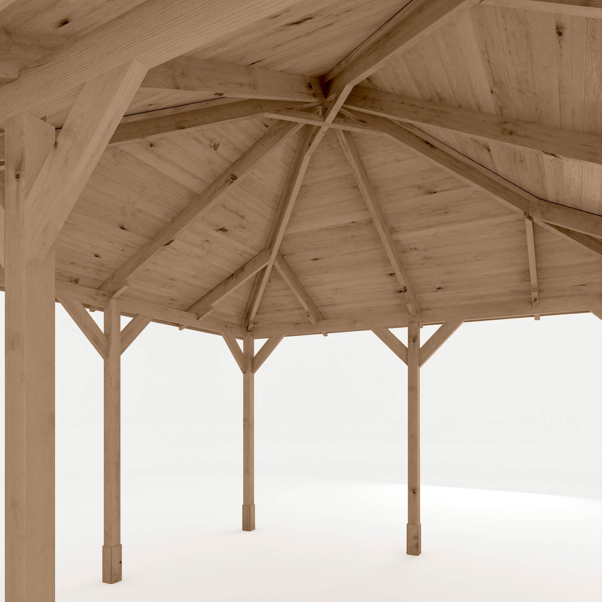 Mercia Carlton Pressure Treated Gazebo (4m x 4m) (SI-012-002-0006 - EAN 5029442014951)