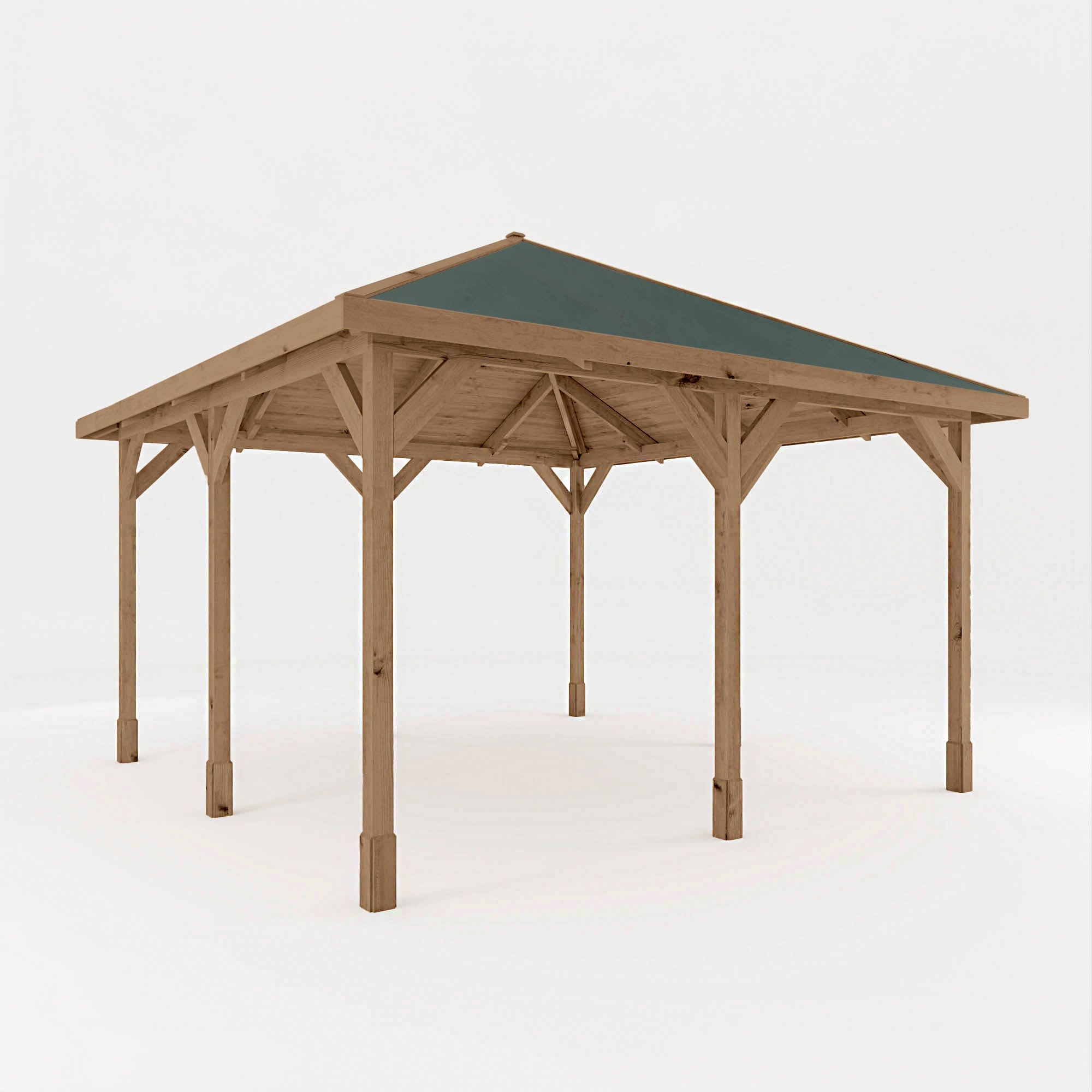 Mercia Carlton Pressure Treated Gazebo (4m x 4m) (SI-012-002-0006 - EAN 5029442014951)