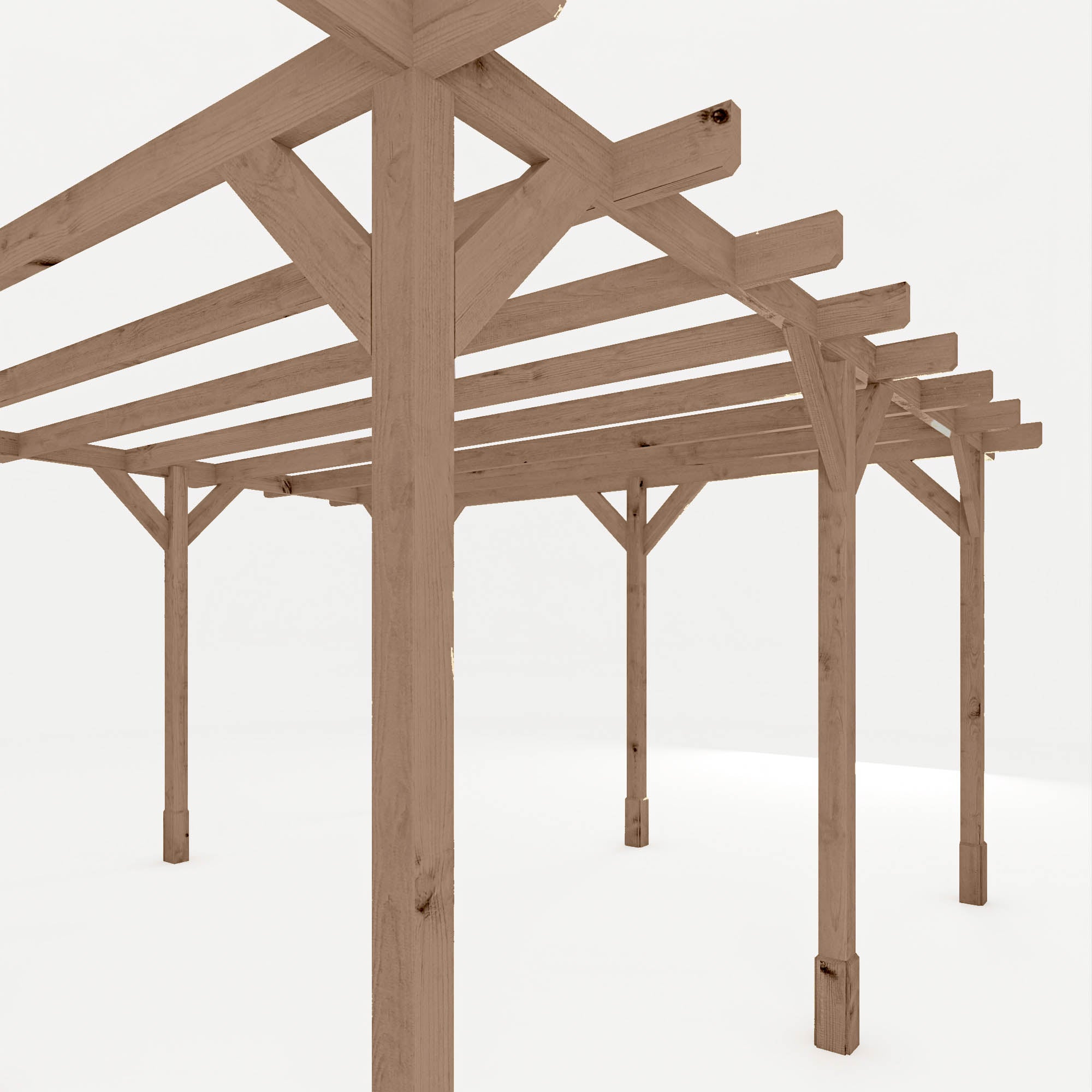 Mercia Trent Pressure Treated Pergola (4m x 4m) (SI-012-001-0003 - EAN 5029442014920)