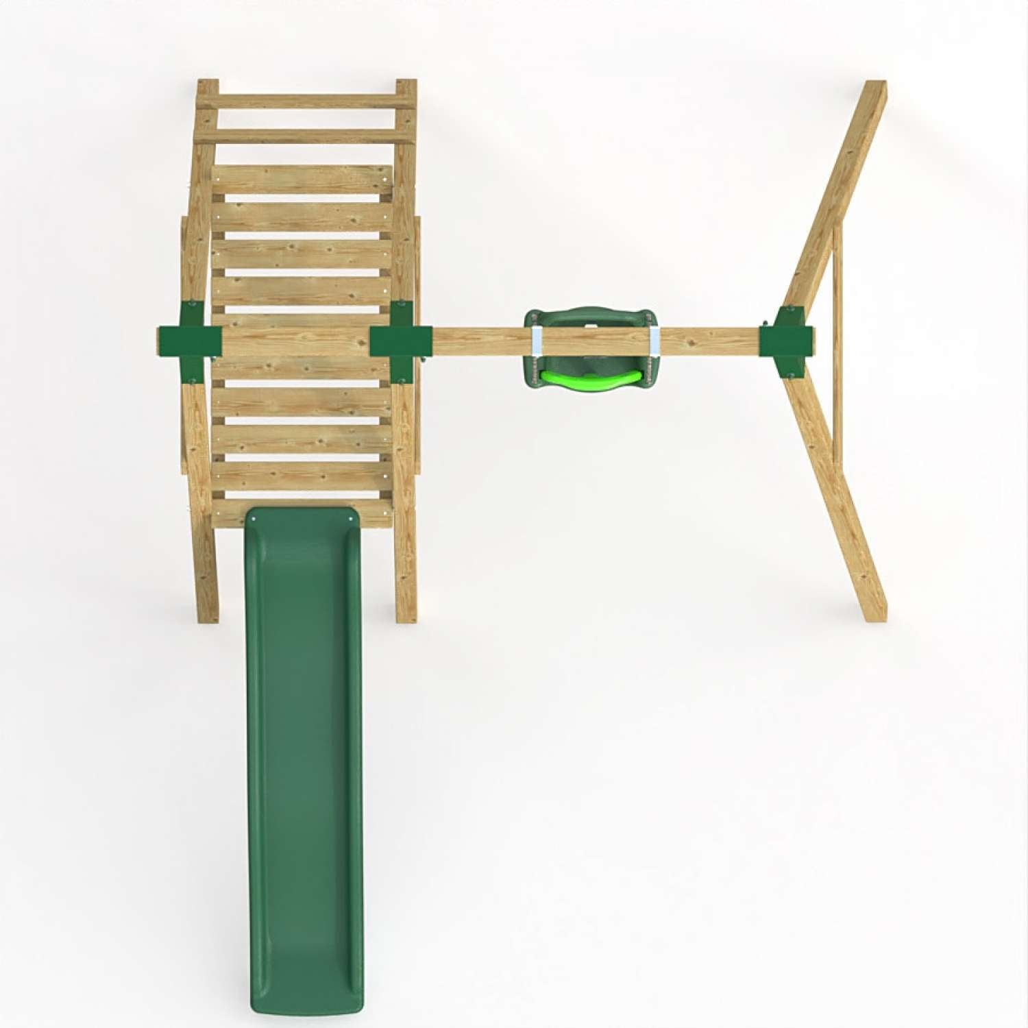 Little Rascals Single Swing Set with Slide & 3 in 1 Baby Seat