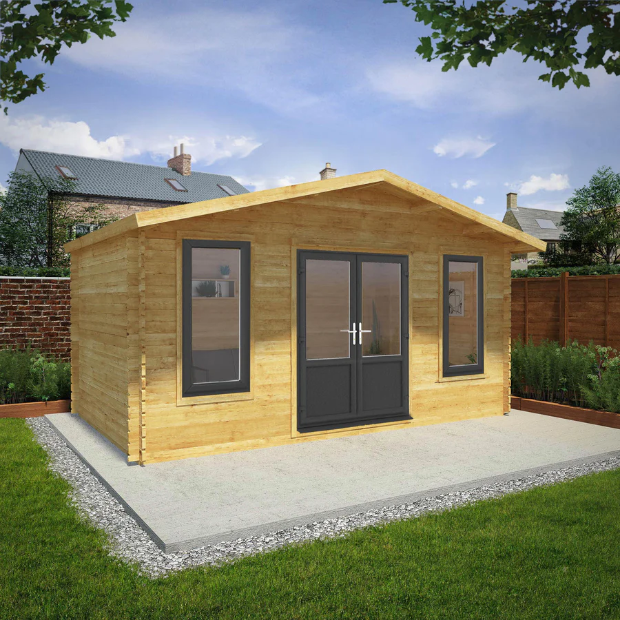 Mercia 44mm Retreat Log Cabin (16x10) (5m x 3m) (SI-006-040-0020 EAN 5029442019215)