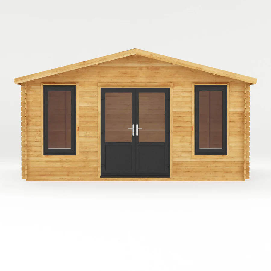 Mercia 44mm Retreat Log Cabin (16x10) (5m x 3m) (SI-006-040-0020 EAN 5029442019215)
