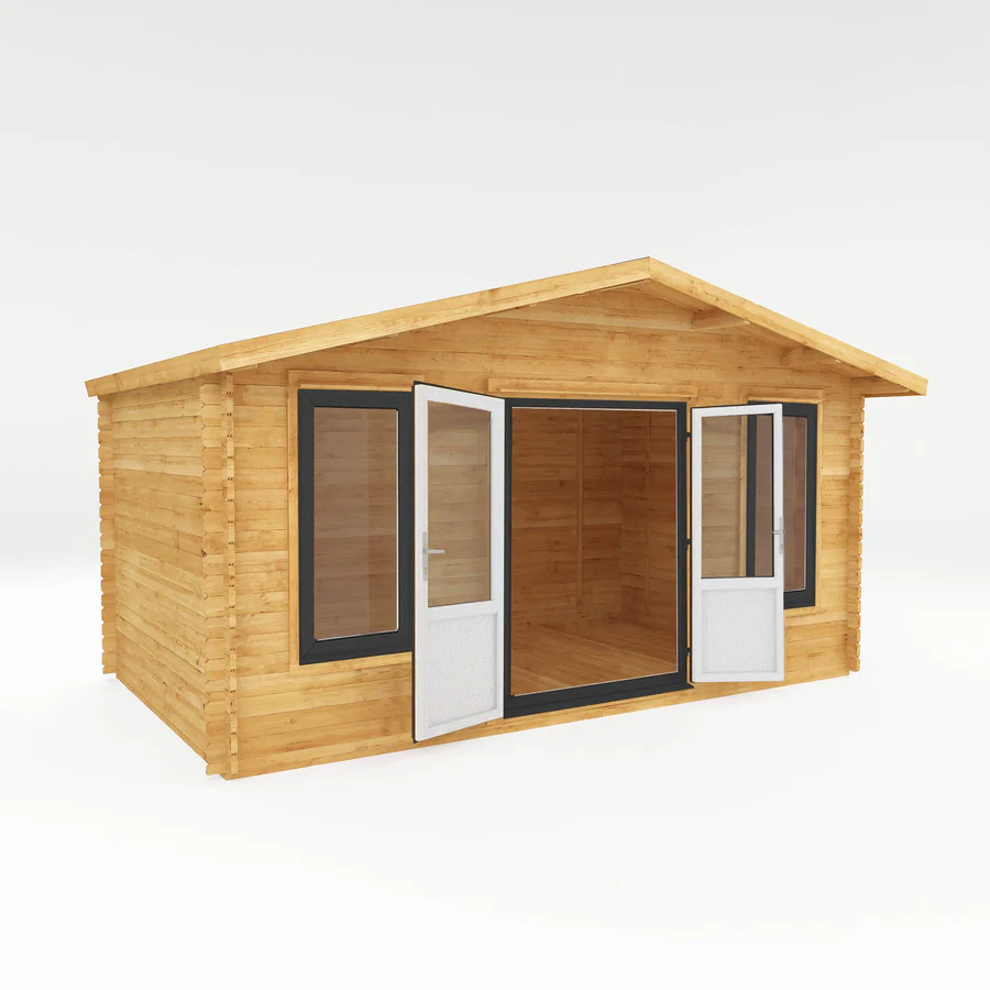 Mercia 44mm Retreat Log Cabin (16x10) (5m x 3m) (SI-006-040-0020 EAN 5029442019215)