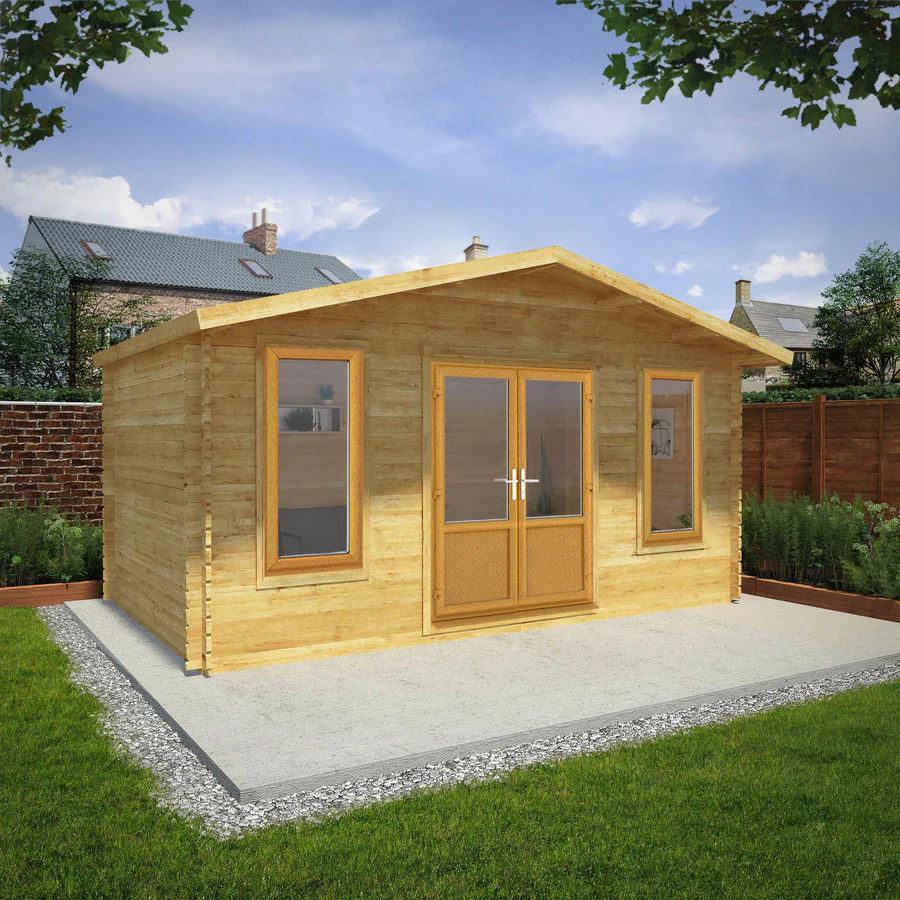 Mercia 44mm Retreat Log Cabin (16x10) (5m x 3m) (SI-006-042-0020 EAN 5029442019208)