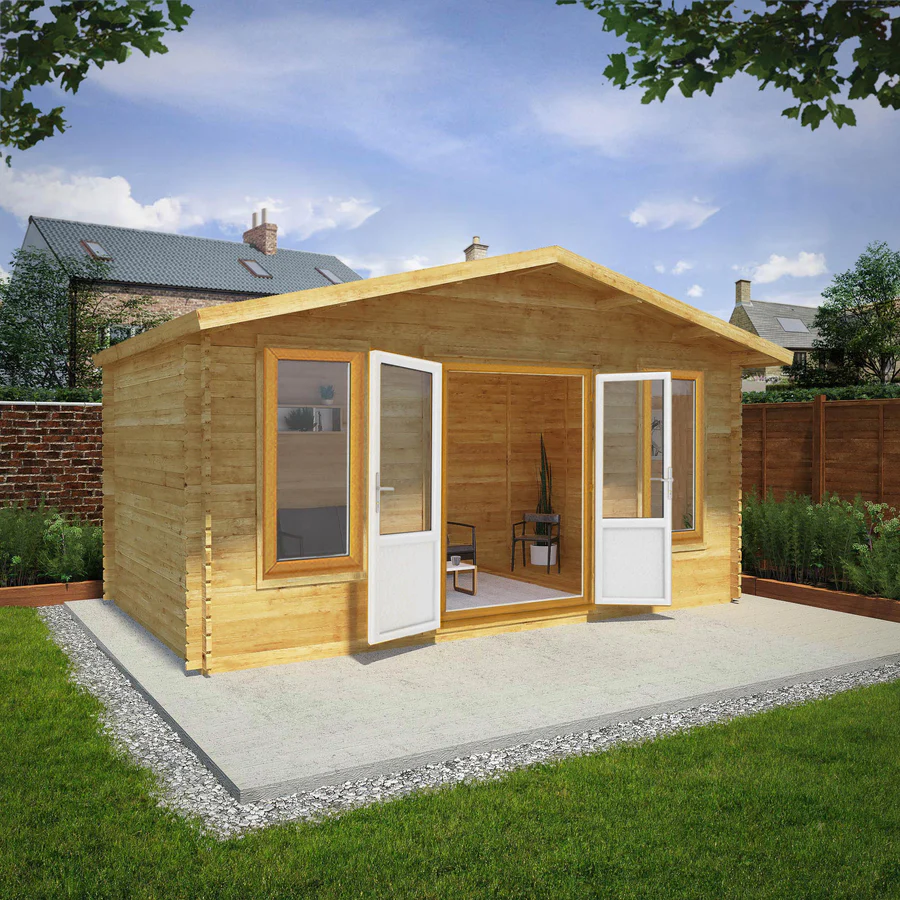 Mercia 44mm Retreat Log Cabin (16x10) (5m x 3m) (SI-006-042-0020 EAN 5029442019208)