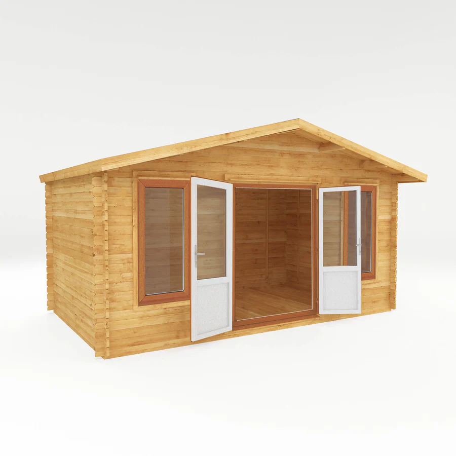 Mercia 44mm Retreat Log Cabin (16x10) (5m x 3m) (SI-006-042-0020 EAN 5029442019208)