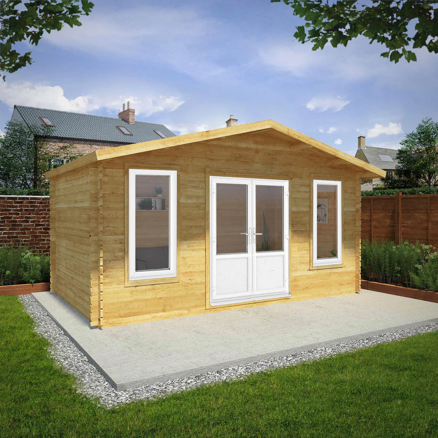 Mercia 44mm Retreat Log Cabin (16x10) (5m x 3m) (SI-006-041-0020 EAN 5029442019192)