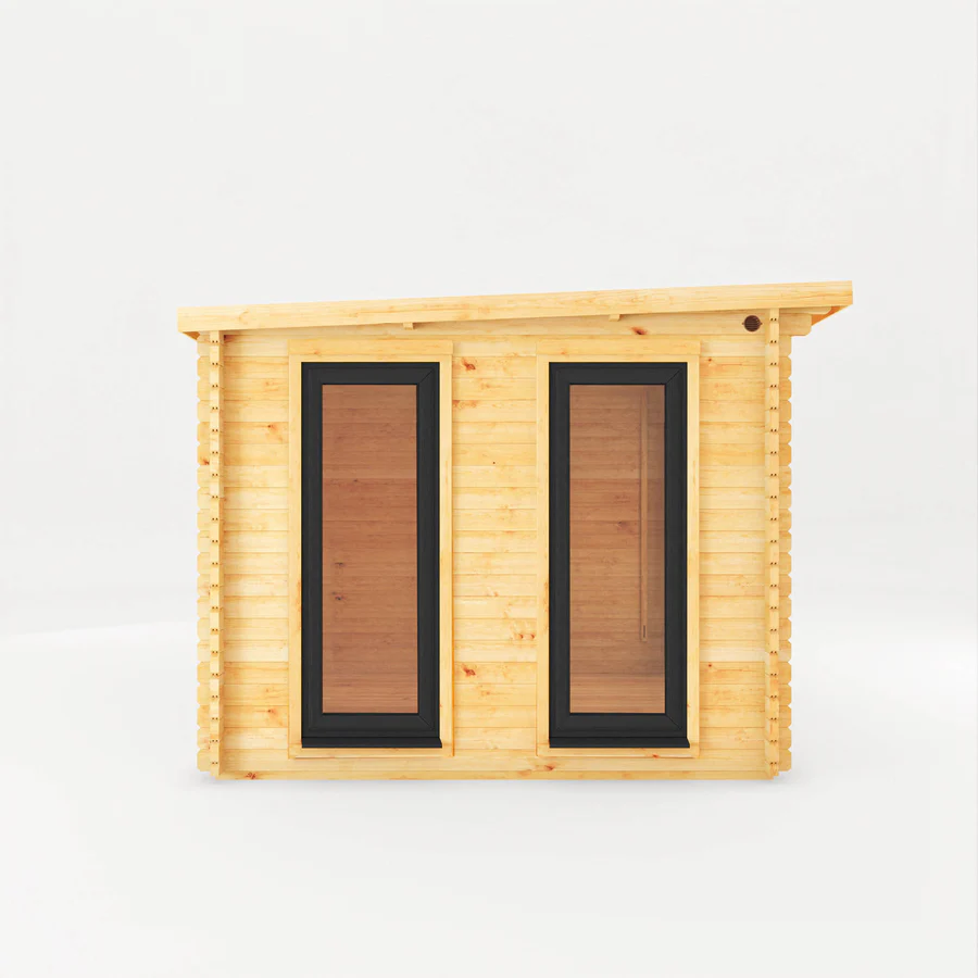 Mercia 44mm Studio Pent Log Cabin With Slatted Area (20x10) (6m x 3m) (SI-006-040-0007 EAN 5029442019000)