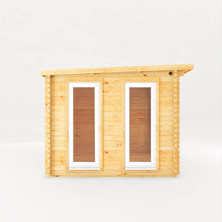Mercia 44mm Studio Pent Log Cabin With Slatted Area (20x10) (6m x 3m) (SI-006-041-0007 EAN 5029442018980)