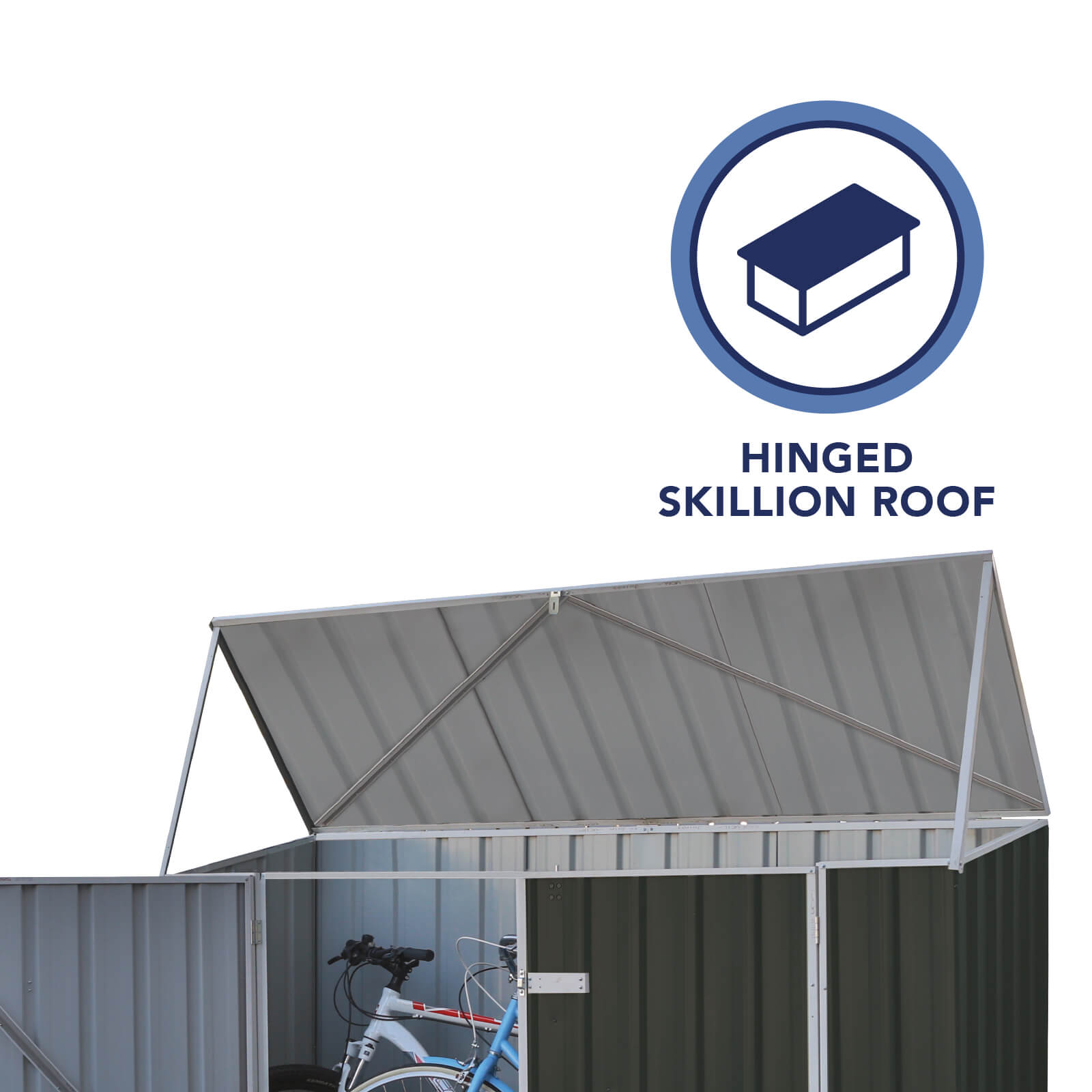 Mercia Absco Metal Bike Store (7x3) (2.26m x 0.78m) (ESDXL20MET132 EAN 5029442018768)