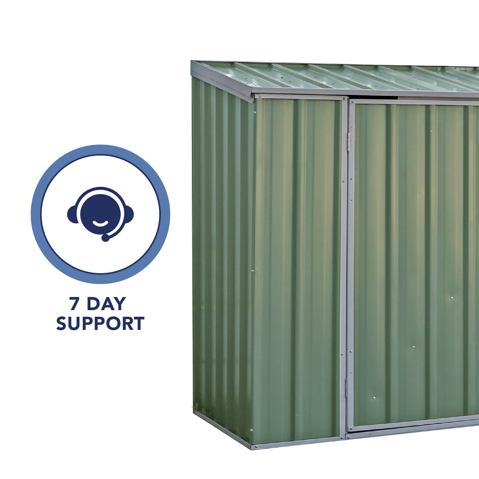 Mercia Absco Metal Bike Store (7x3) (2.26m x 0.78m) (ESDXL20MET131 EAN 5029442018737)