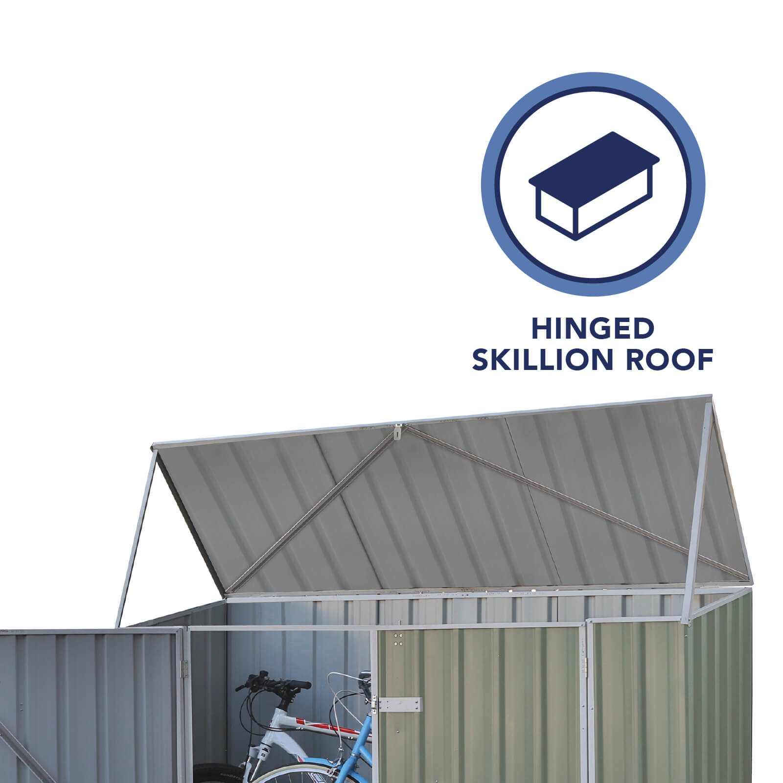 Mercia Absco Metal Bike Store (7x3) (2.26m x 0.78m) (ESDXL20MET131 EAN 5029442018737)