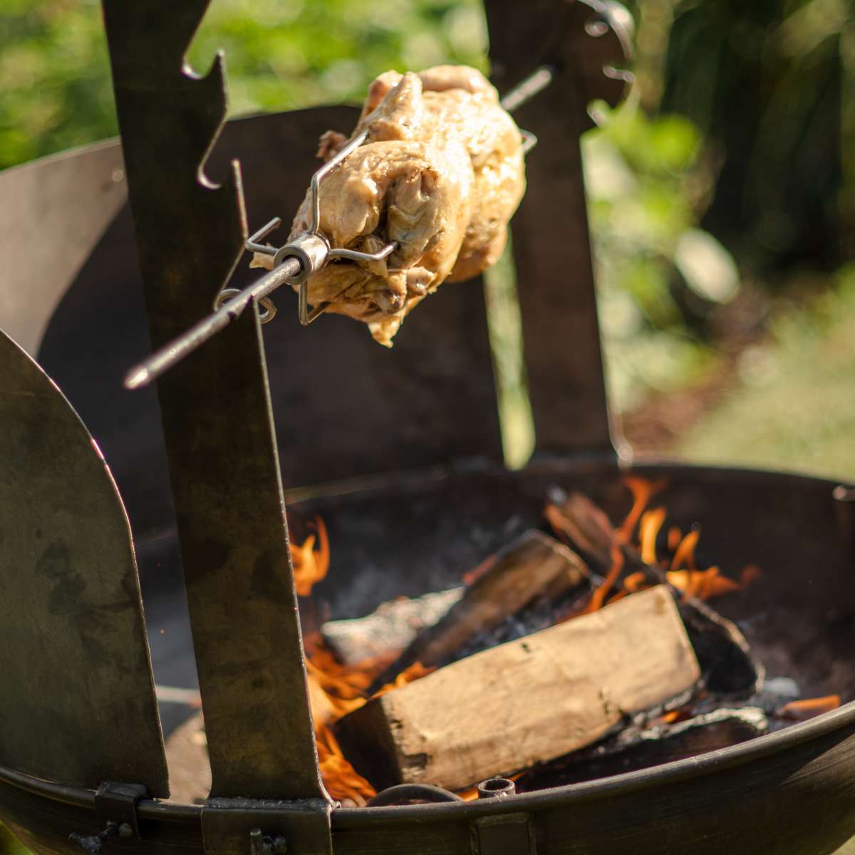 Cooking Rotisserie Stand For Fire Pit Firepits UK Rotisserie 80cm