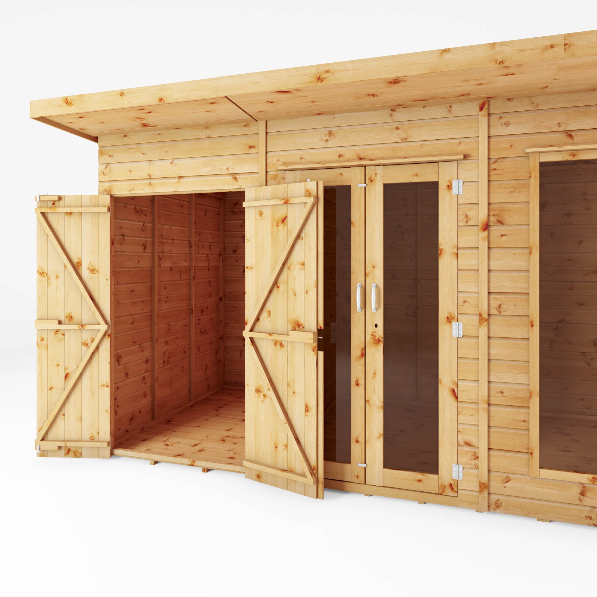Mercia Maine Summerhouse with Side Shed (14x6) (SI-003-001-0088 - EAN 5029442008721)
