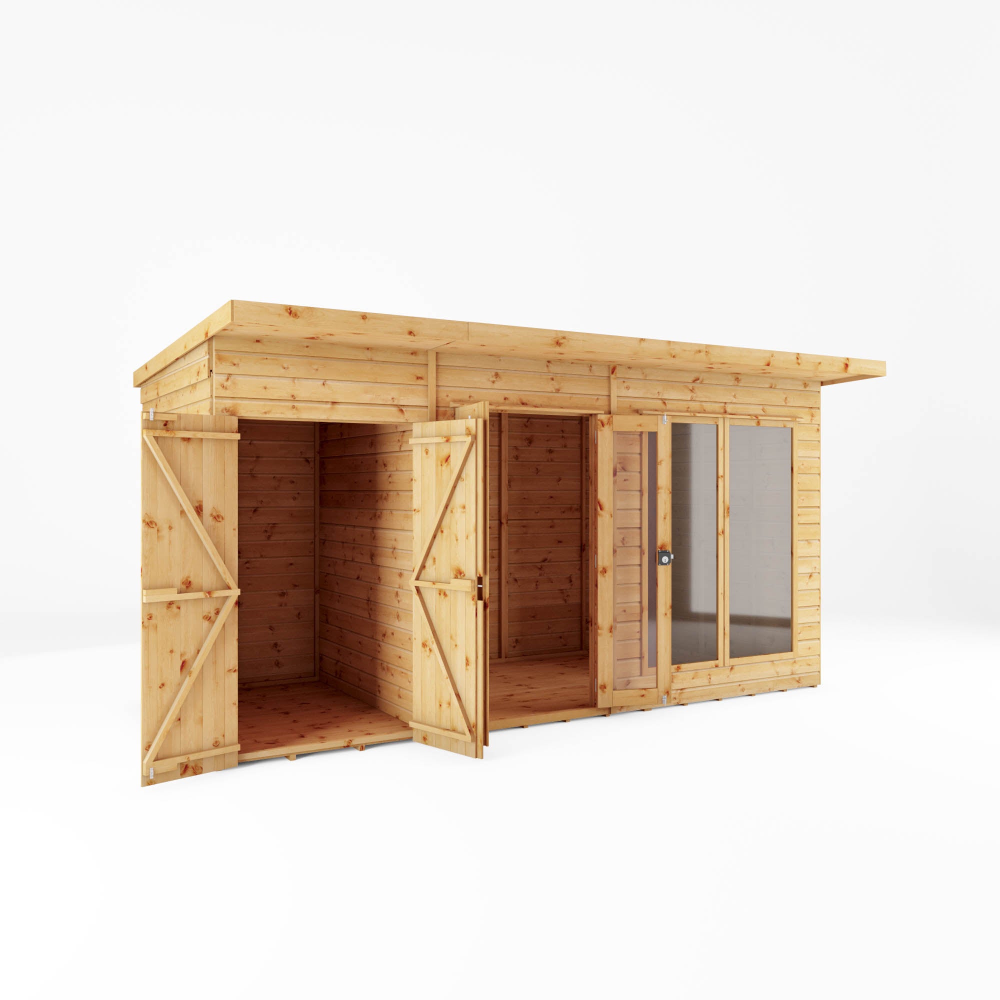 Mercia Maine Summerhouse with Side Shed (14x6) (SI-003-001-0088 - EAN 5029442008721)