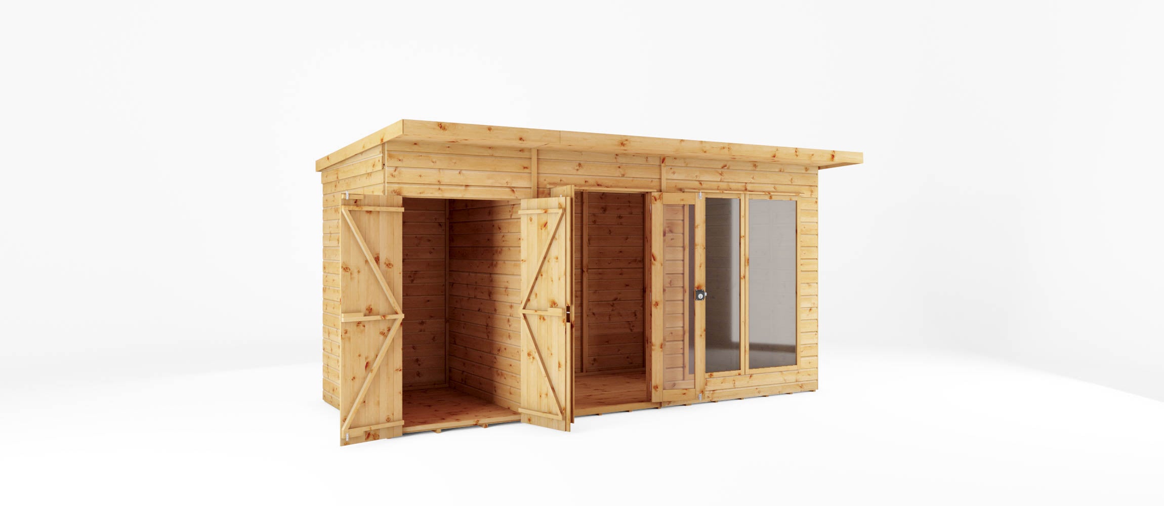Mercia Maine Summerhouse with Side Shed (14x6) (SI-003-001-0088 - EAN 5029442008721)