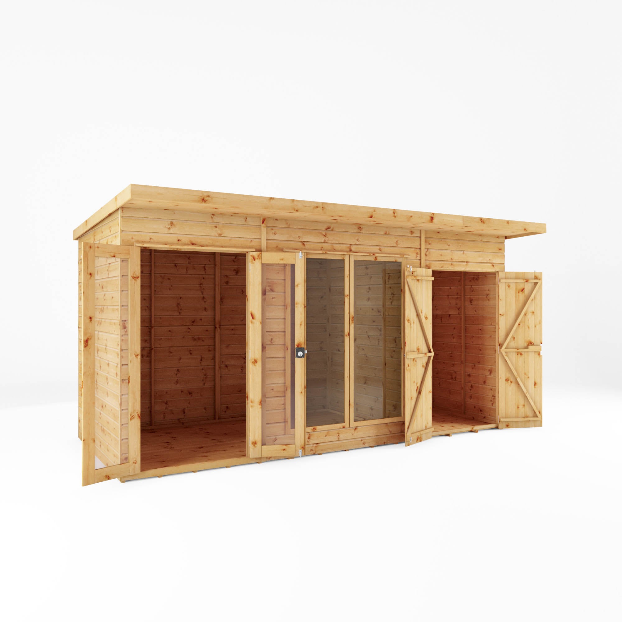 Mercia Maine Summerhouse with Side Shed (14x6) (SI-003-001-0088 - EAN 5029442008721)