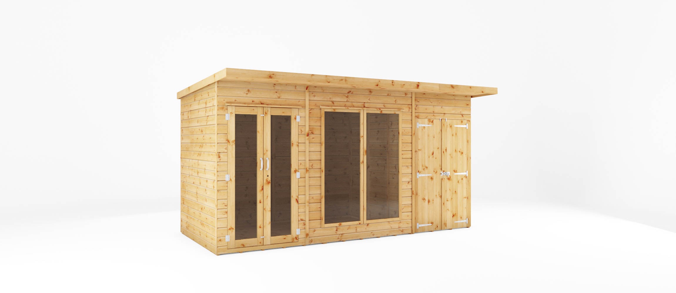 Mercia Maine Summerhouse with Side Shed (14x6) (SI-003-001-0088 - EAN 5029442008721)