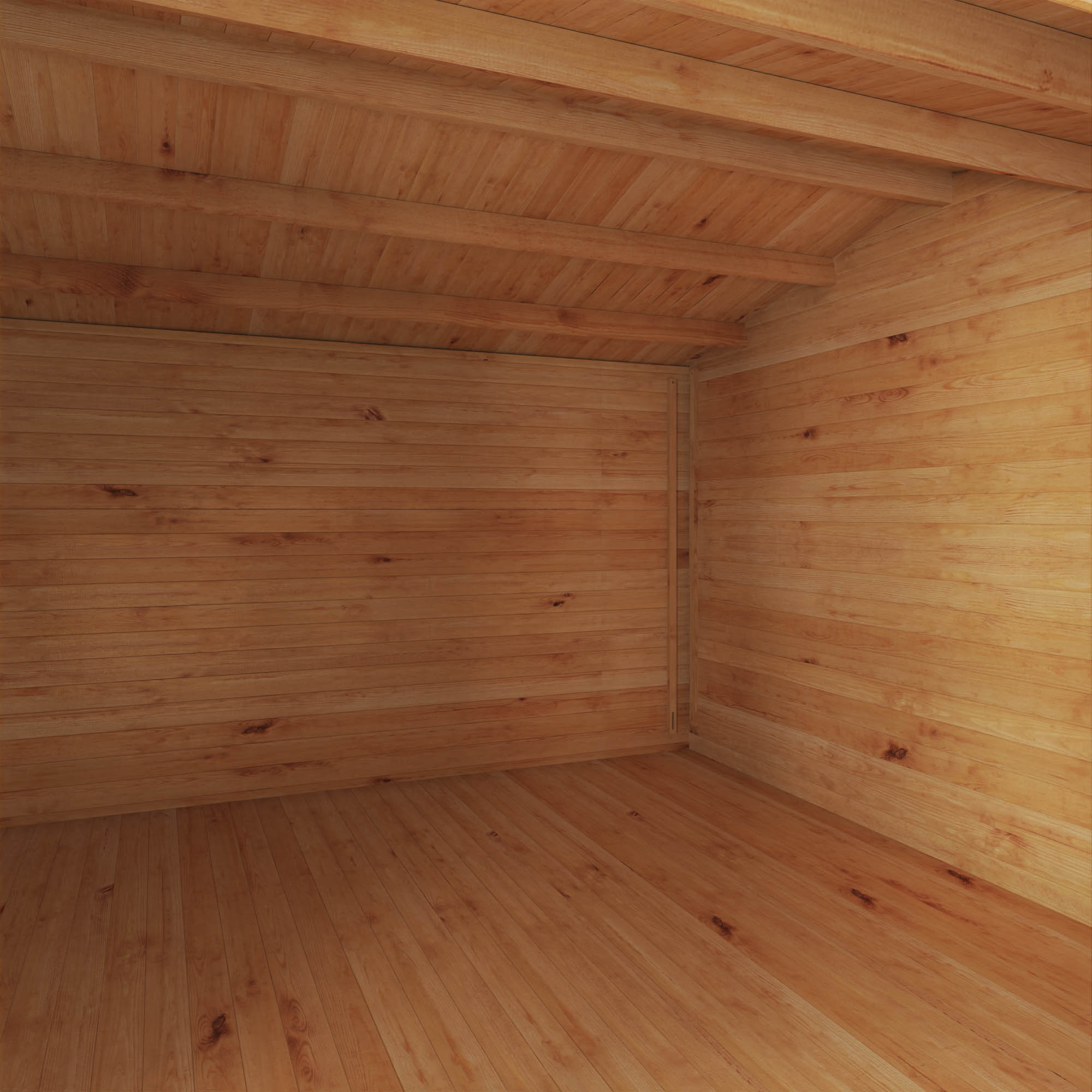 Mercia 28mm Home Office Studio With Side Shed (20x13) (6.1m x 4m) (SI-006-002-0082 EAN 5029442019734)