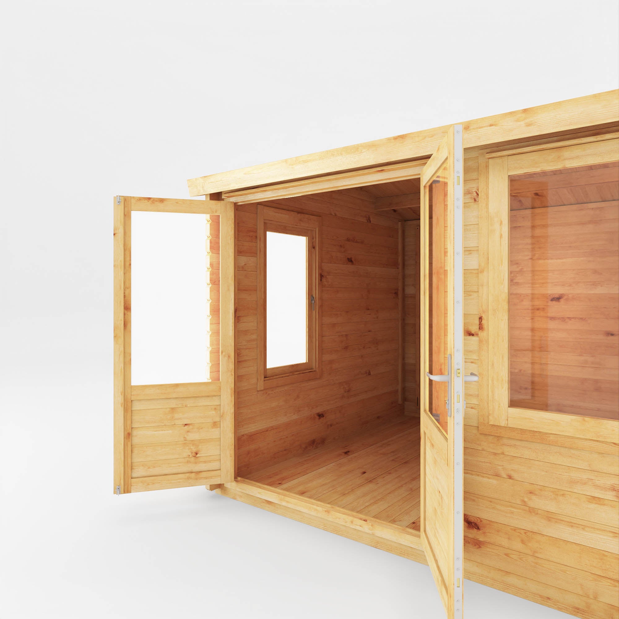 Mercia 34mm Home Office Elite With Side Shed (13x10) (4.1m x 3m) (SI-006-003-0103 EAN 5029442019475)