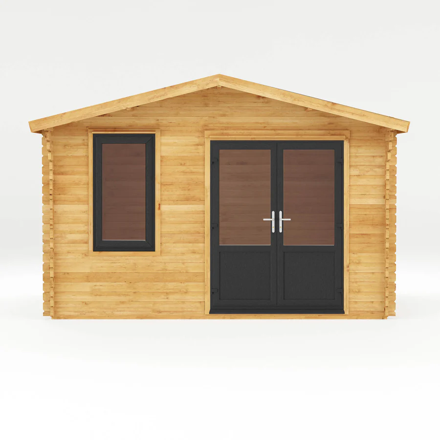 Mercia 44mm Retreat Log Cabin (13x10) (4m x 3m) (SI-006-040-0019 EAN 5029442019093)