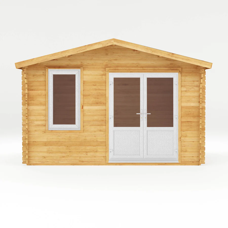Mercia 44mm Retreat Log Cabin (13x10) (4m x 3m) (SI-006-041-0019 EAN 5029442019079)