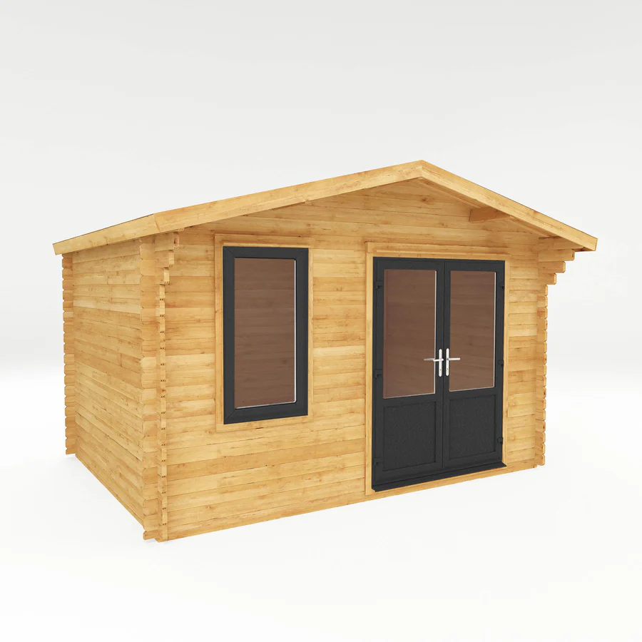 Mercia 44mm Retreat Log Cabin (13x10) (4m x 3m) (SI-006-040-0019 EAN 5029442019093)