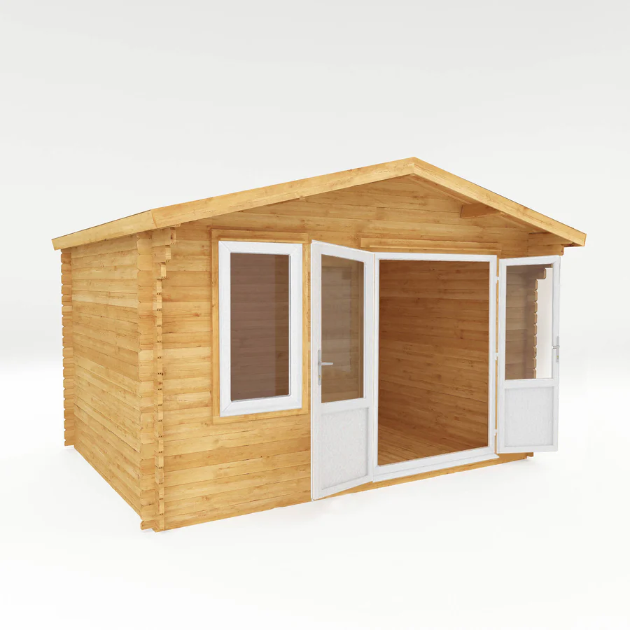 Mercia 44mm Retreat Log Cabin (13x10) (4m x 3m) (SI-006-041-0019 EAN 5029442019079)