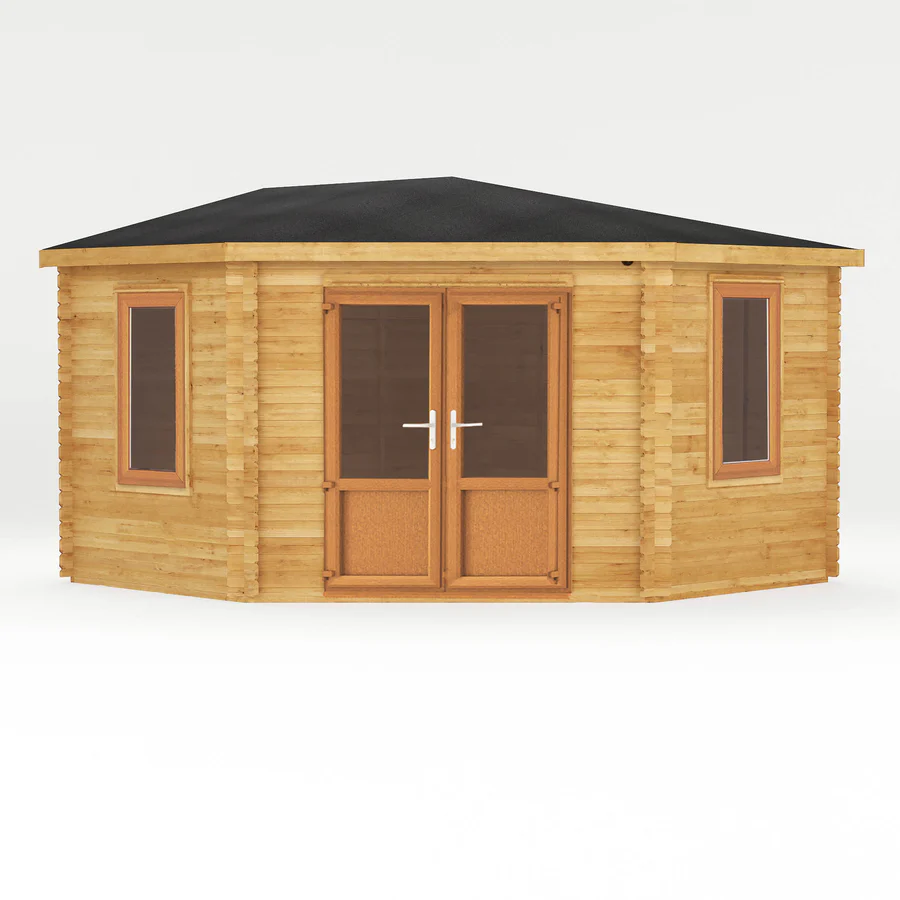 Mercia 44mm Corner Cabin (13x13) (4m x 4m) (SI-006-042-0022 EAN 5029442019260)