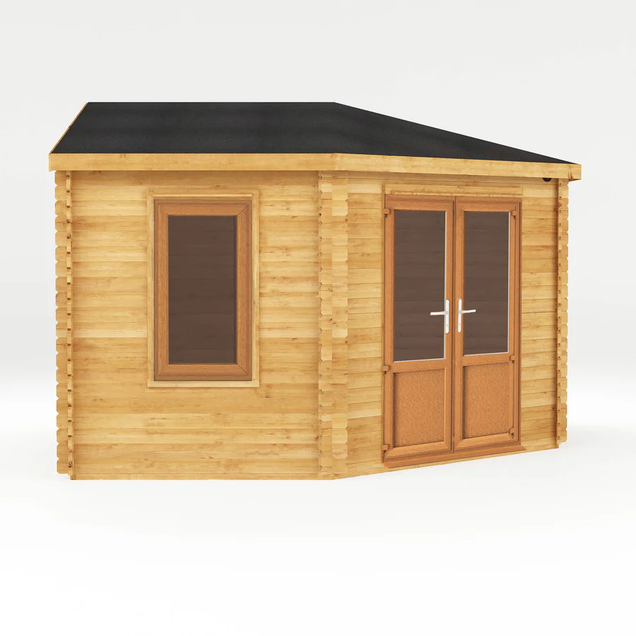 Mercia 44mm Corner Cabin (13x13) (4m x 4m) (SI-006-042-0022 EAN 5029442019260)