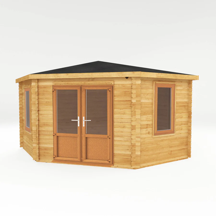 Mercia 44mm Corner Cabin (13x13) (4m x 4m) (SI-006-042-0022 EAN 5029442019260)