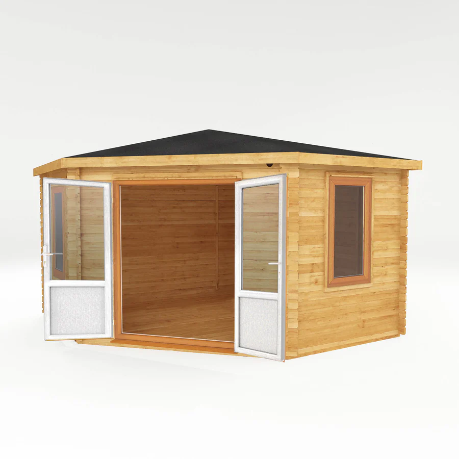 Mercia 44mm Corner Cabin (13x13) (4m x 4m) (SI-006-042-0022 EAN 5029442019260)