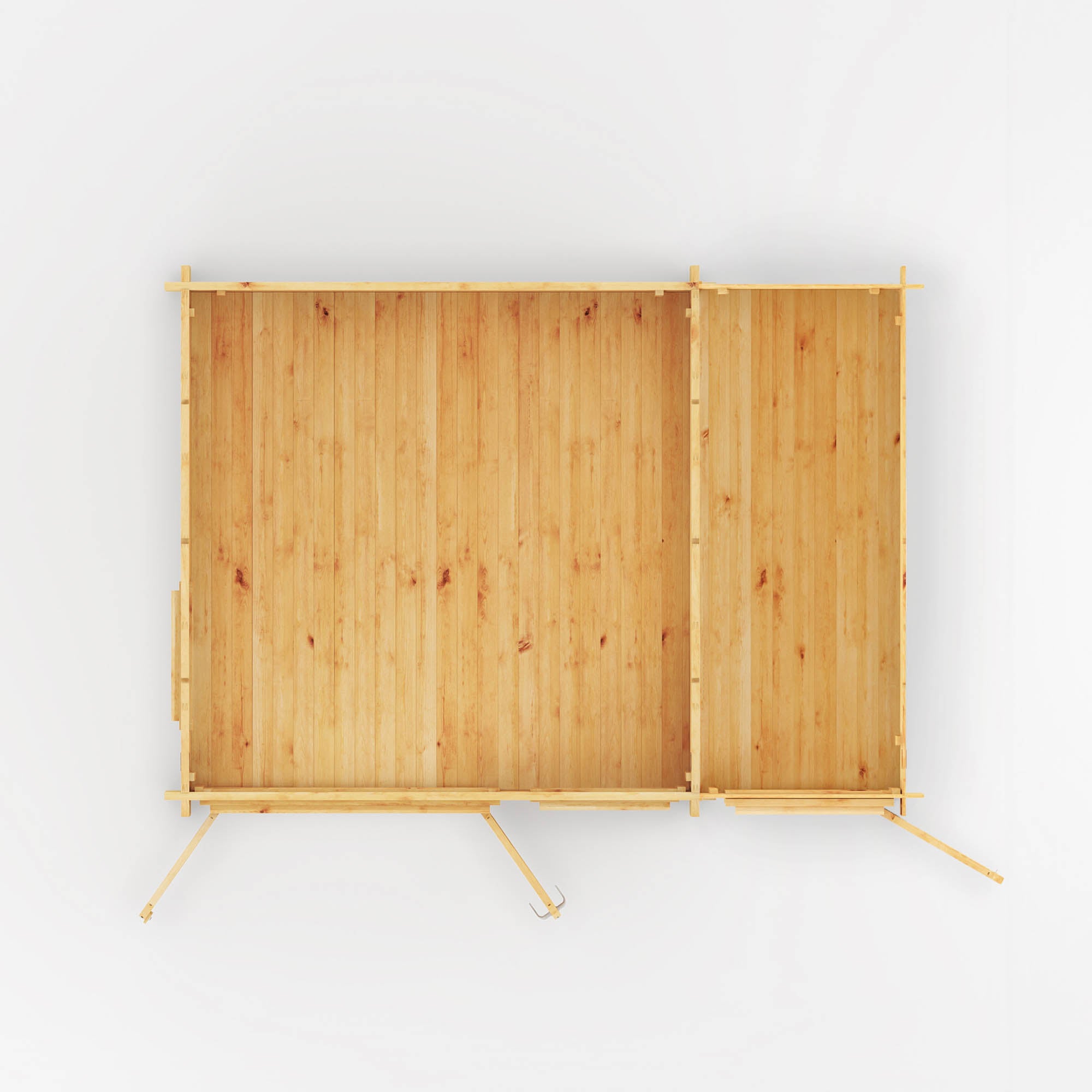 Mercia 44mm Home Office Elite With Side Shed (13x10) (4.1m x 3m) (SI-006-004-0105 EAN 5029442019482)